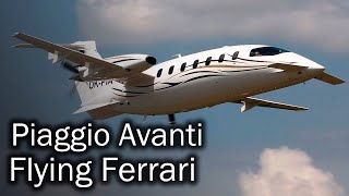 Piaggio Avanti  stylish Italian business turboprop aircraft [upl. by Rowen]