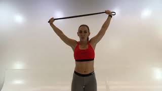 Shoulder Mobility Exercises for Overhead Lifts Using WODFitters Resistance bands [upl. by Siriso417]