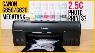 Canon G650G620 MegaTank photo printer review  Very low costs prints  Quality speed features [upl. by Odnanreh665]