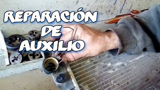 MIRA COMO REPARO ESTE RADIADOR plástico de auto [upl. by Sillad49]