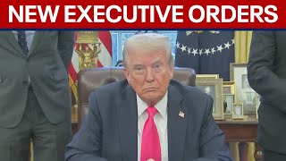 President Trump signs new executive orders [upl. by Dunkin]