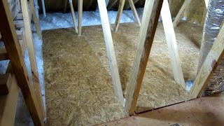 HOW TO CREATE STORAGE SPACE IN YOUR ATTIC PART 2 EASY DIY [upl. by Faith]