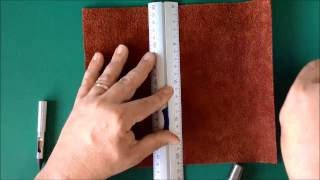 Making your own Midoristyle Leather Travelers Notebook [upl. by Solakcin]