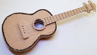 KARTONDAN GİTAR YAPIMI   How to make a guitar from cardboard [upl. by Zellner52]