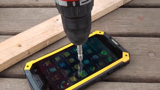 Drill Test on Conquest S6 Pro Rugged Smartphone [upl. by Kiehl]