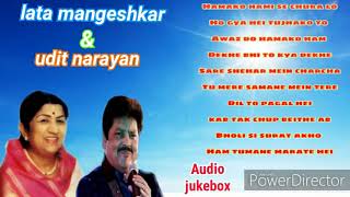 Udit Narayan and Lata mangeshkar Hit Songs ♤ Best evergreen songs ♤ Best Collection Of Lata [upl. by Sykleb]