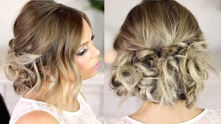 Easy Formal Hair Messy Up Style Tutorial [upl. by Newmann]