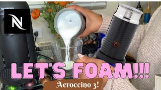 How To Foam Milk With Aeroccino 3 Make Coffee With Foam Tips amp Tricks  Easy Foamed Latte Recipe [upl. by Laekim190]