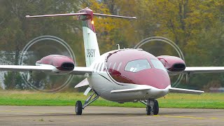 THE WEIRDEST PLANE in the world PIAGGIO P180 with PROPELLERS at the REAR END [upl. by Noemi]