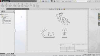 SolidWorks  Drawing Tools Tutorial  Auxiliary View [upl. by Ahtnams]