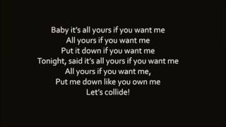 Justine Skye ft Tyga  Collide lyric video [upl. by Grobe47]