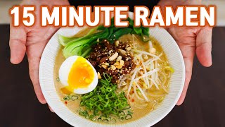 15 Minute Authentic RAMEN at Home Easy TANTANMEN [upl. by Osbert]