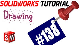 138 SolidWorks Drawing TutorialAuxiliary view [upl. by Wendeline454]