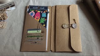 Traveler’s notebook kraft folder insert tutorial [upl. by Nickolas]