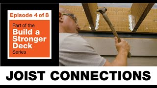 Build a Stronger Deck Joist Connections [upl. by Enoj]