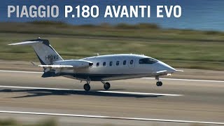 Flying at Jet Speeds in Italian Style with the Piaggio P180 Avanti Evo Turboprop – AIN [upl. by Ateekal648]