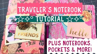 Traveler’s Notebook ☆✧º TUTORIAL ☆✧º B6 size  Rediscover Your Stash 2020 [upl. by Nylrahc]