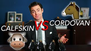 Calfskin 🐮 vs Cordovan 🐴 Allen Edmonds Shoe Comparison l Kirby Allison [upl. by Januarius752]