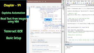 How to read text from image using VBA  Captcha automation using VBA  Tesseract OCR [upl. by Coshow385]