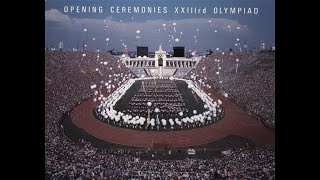 Los Angeles 1984 Olympic Opening Ceremony Broadcast 84SummerOlympicsLA [upl. by Brigitta]