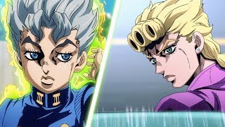 ジョジョ 5  Koichi Meets Giorno Giovanna 『HD』 [upl. by Lledor]