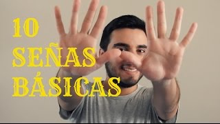 10 Señas Básicas LSM  Tutorial Rápido [upl. by Ydnam]