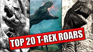 20 Best TRex Roars 19332018  Evolution [upl. by Eivla]