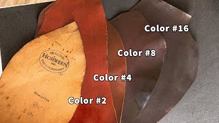 Comparing Shell Cordovan Colors 2 4 8 16 [upl. by Bowerman]