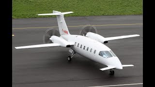 Piaggio P180 Avanti II landing  Great sound [upl. by Nileek]