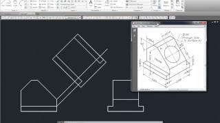 AutoCAD Auxiliary views [upl. by Enitsugua]