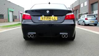 BMW E60 530I Duplex exhaust system By Maxiperformance [upl. by Ledarf842]