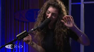 Lorde performing quotRoyalsquot Live on KCRW [upl. by Rednave]