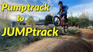 Building our Backyard Pumptrack into a Jumptrack [upl. by Ruelle695]