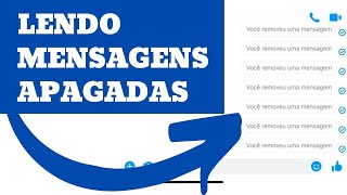 COMO VER MENSAGENS APAGADAS DO MESSENGER  2024 [upl. by Tresa477]