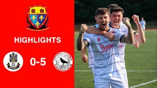 Caerleon 05 Cwmbrân Town  Gwent FA Senior cup  Quarter final highlights [upl. by Alrzc]