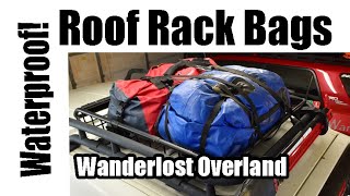 Best Waterproof Rooftop Cargo Dry Bags For Overlanding How To Use amp Strap Down [upl. by Foote]