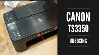 Canon Pixma TS3350 Unboxing and First Impressions [upl. by Anitsrhc]