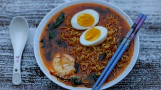 কোরিয়ান স্পাইসি রমেন  Korean Spicy Ramen  Tasty Ramen Noodles Recipe  Ramen Soup Recipe [upl. by Dido]