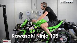 Dynojet testrun Kawasaki Ninja 125 2019 Klijnstra Motoren [upl. by Areis331]