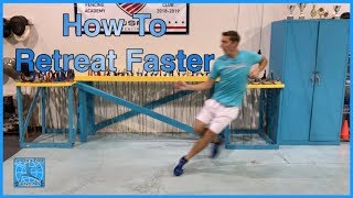 Fencing Footwork  How To Retreat Faster [upl. by Leasi]