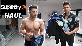 Mens SUPERDRY Clothing Haul amp Try On  Mens Fashion 2020 [upl. by Kieger]