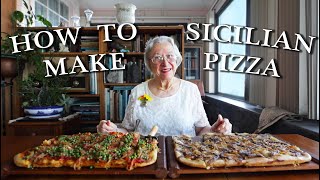 Sicilian Pizza  Kitchen on the Cliff with Giovanna Bellia LaMarca [upl. by Airotna]